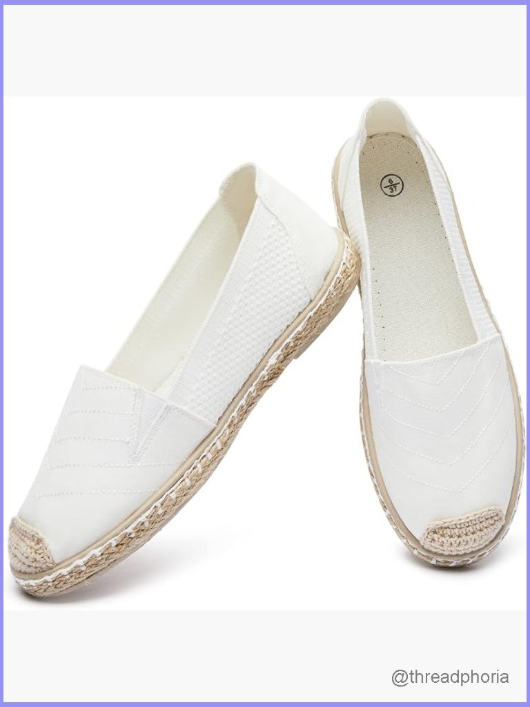 Canvas Slip On Loafers - Lightweight Foldable Walking Shoes